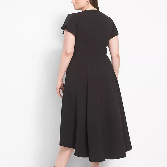 Lane Bryant Lena High-Low Midi Dress - Black - Picture 3 of 7